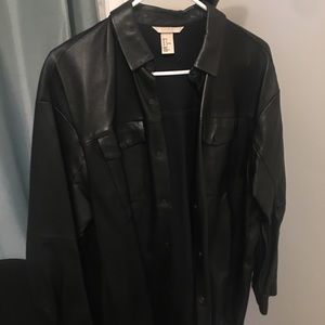 100% genuine leather shirt